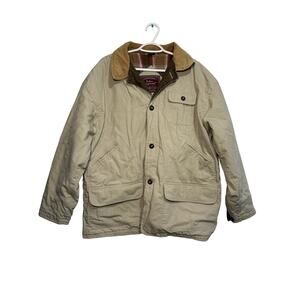 Urban Equipment vintage canvas flannel lined chore jacket mens large workwear